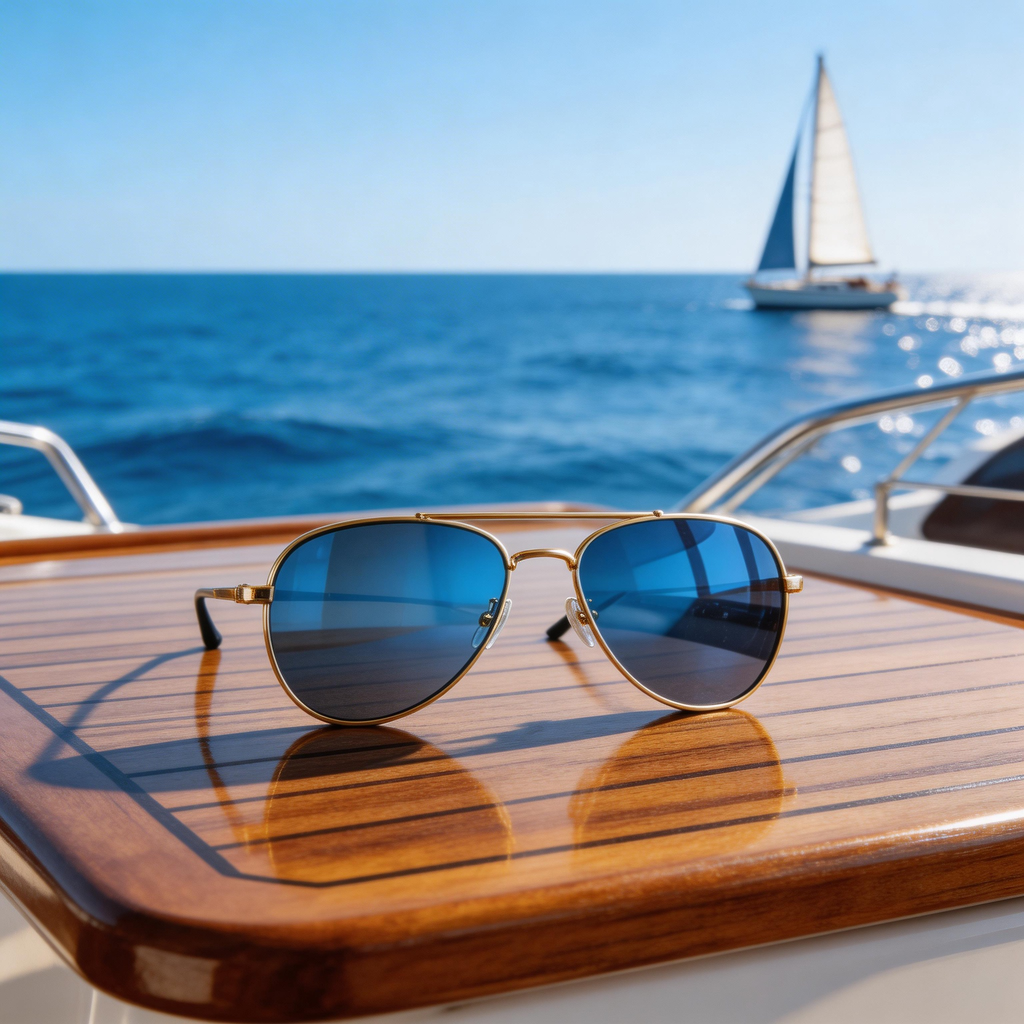 ✨ Trendy | Metal & Plastic Frame | Stylish Outdoor Look | Perfect for Fashion Lovers | Stunning Blue Lenses