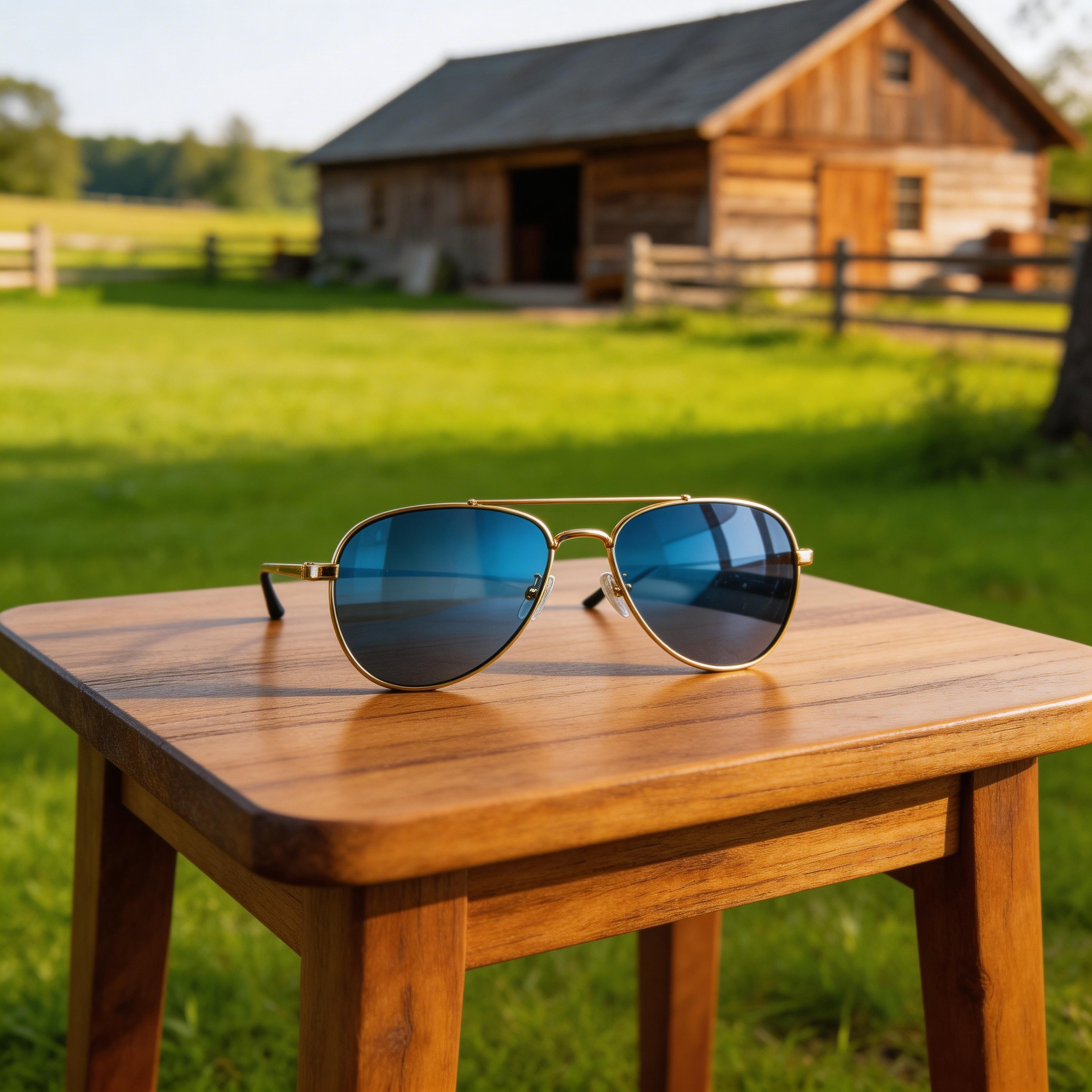 ✨ Trendy | Metal & Plastic Frame | Stylish Outdoor Look | Perfect for Fashion Lovers | Stunning Blue Lenses