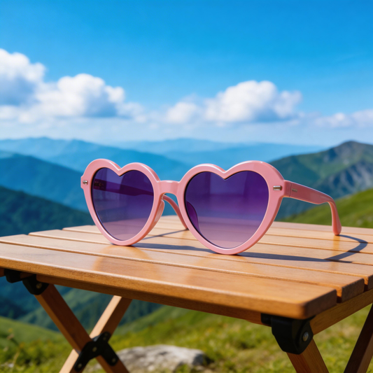 ✨ Chic | Plastic Frame | Fun & Bold Summer Vibes | Perfect for Fashionistas | Lovely Purple Lenses