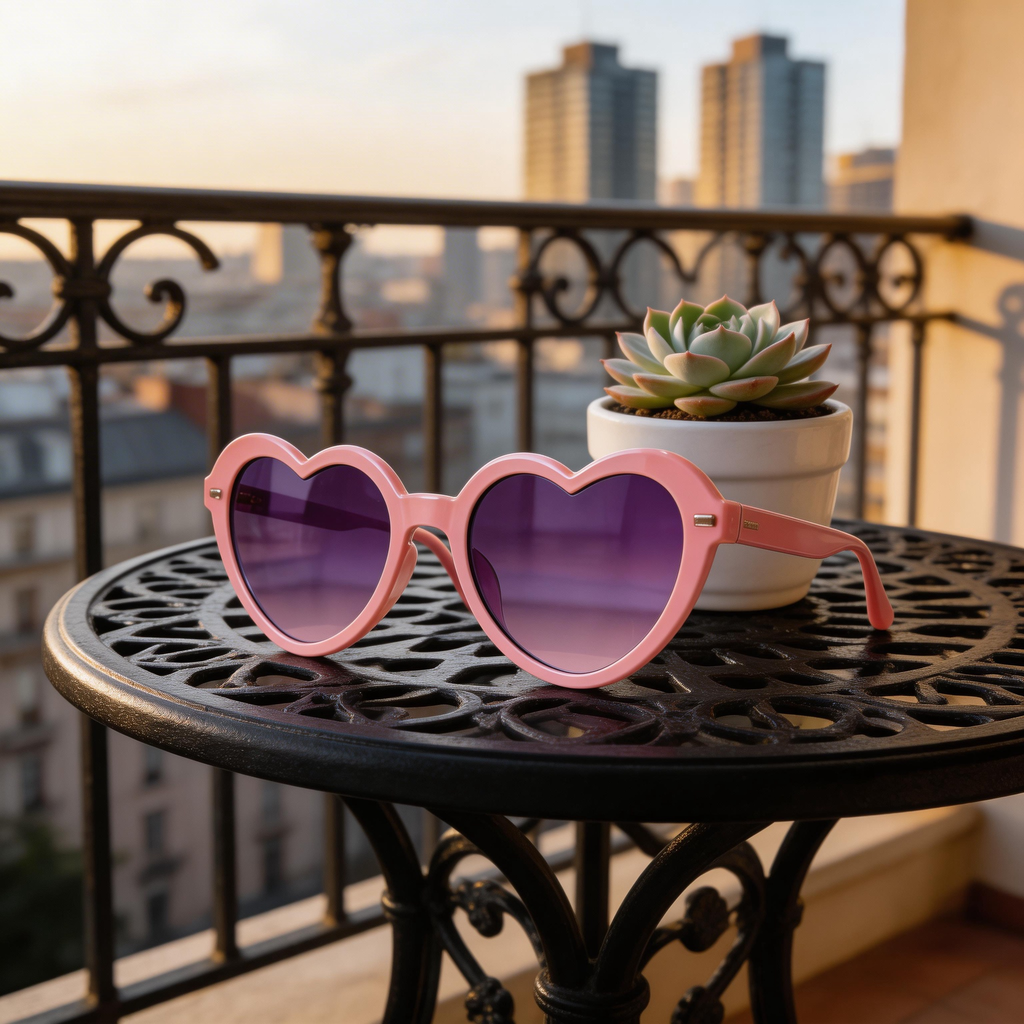 ✨ Chic | Plastic Frame | Fun & Bold Summer Vibes | Perfect for Fashionistas | Lovely Purple Lenses