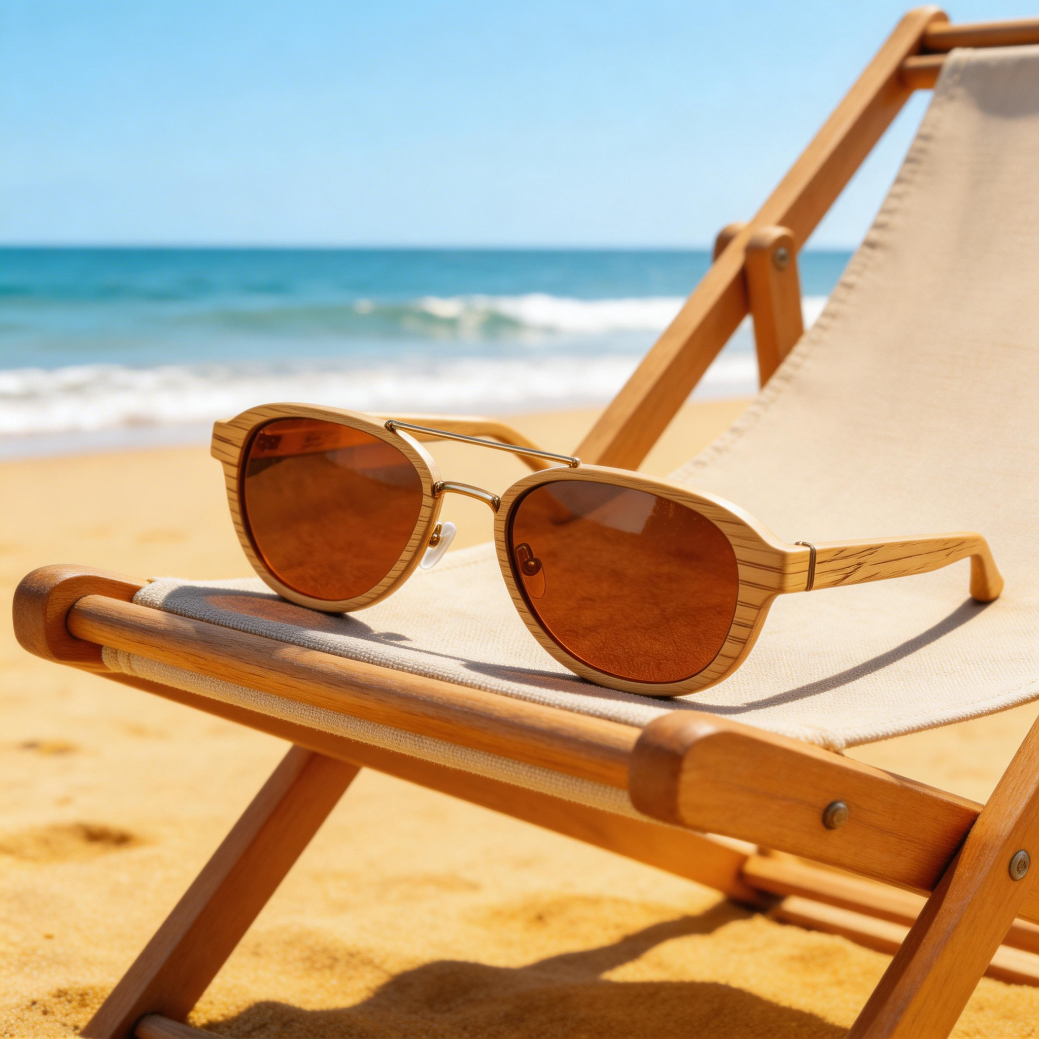 ✨ Unique | Wooden Frame | Stylish Outdoor Look | Ideal for Nature Lovers | Stunning Brown Lenses