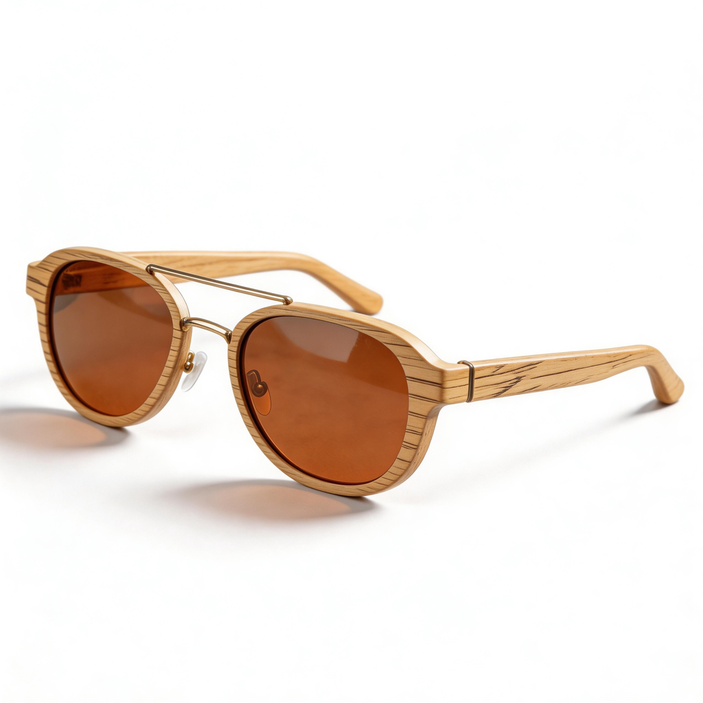 ✨ Unique | Wooden Frame | Stylish Outdoor Look | Ideal for Nature Lovers | Stunning Brown Lenses