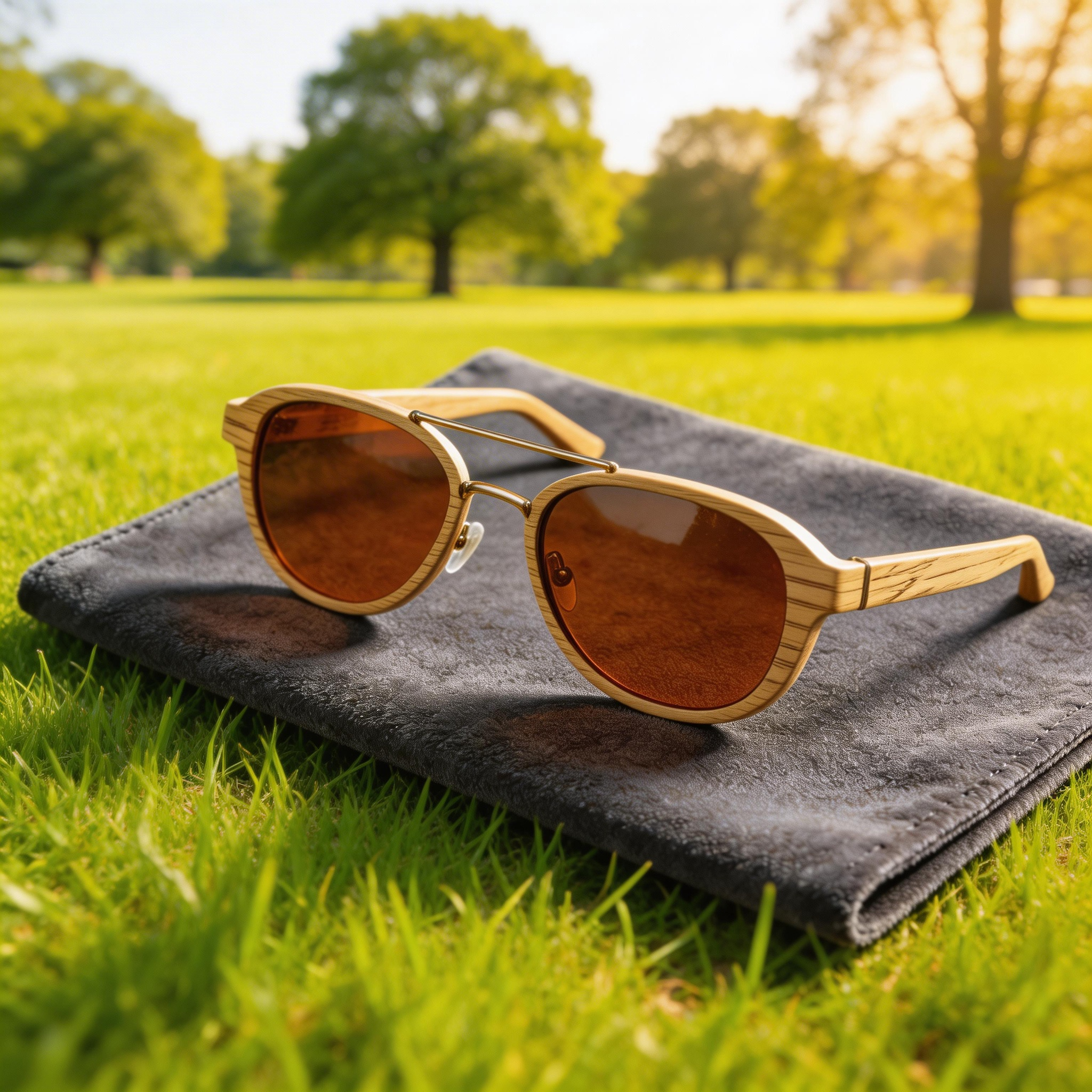 ✨ Unique | Wooden Frame | Stylish Outdoor Look | Ideal for Nature Lovers | Stunning Brown Lenses
