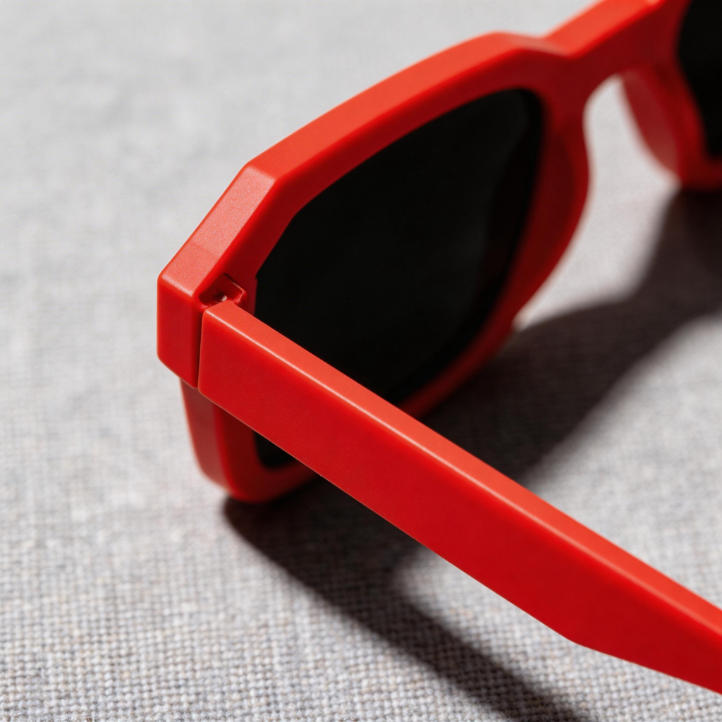 ✨ Bold | Plastic Frame | Chic Casual Style | Perfect for Trendsetters | Eye-Catching Red Lenses