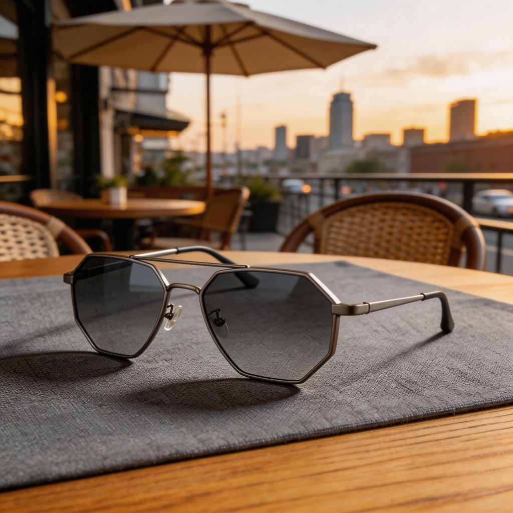 ✨ Trendy | Transparent Plastic Frame | Chic Outdoor Style | Perfect for Fashion Enthusiasts | Colorful Gradient Lenses