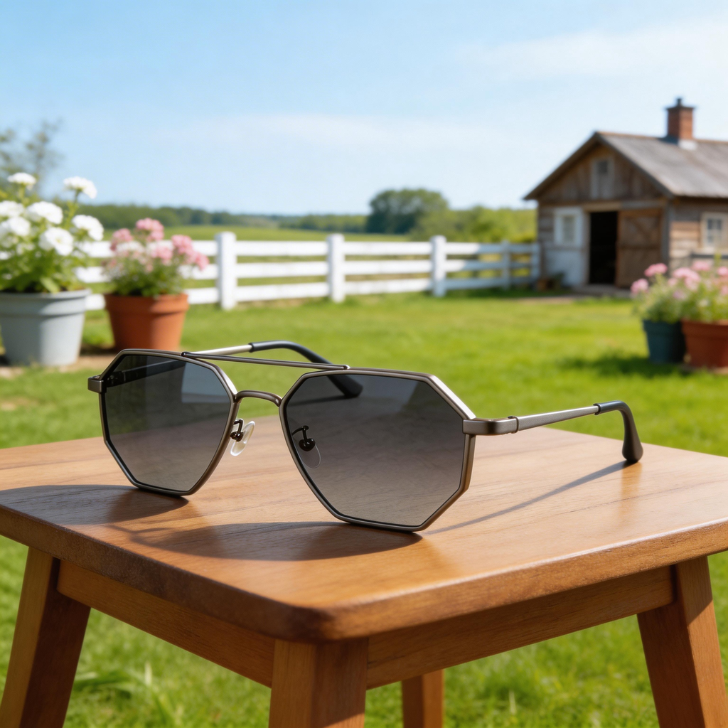 ✨ Trendy | Transparent Plastic Frame | Chic Outdoor Style | Perfect for Fashion Enthusiasts | Colorful Gradient Lenses