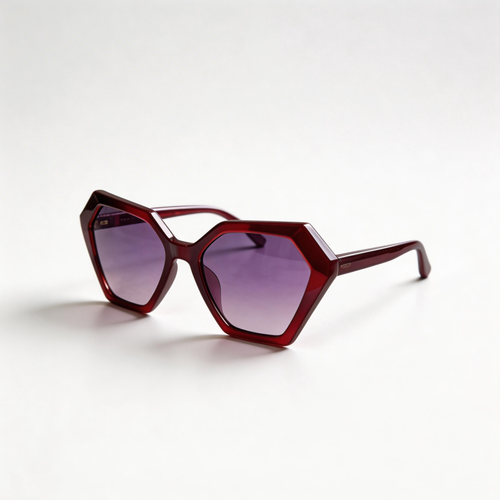 ✨ Bold | Plastic Frame | Fashion-Forward Style | Perfect for Trendsetters | Stunning Purple Gradient Lenses