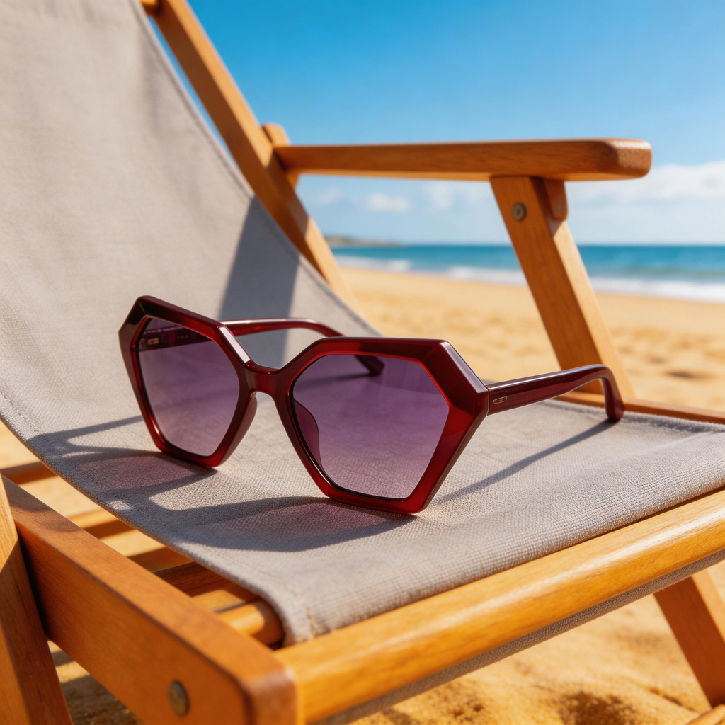 ✨ Bold | Plastic Frame | Fashion-Forward Style | Perfect for Trendsetters | Stunning Purple Gradient Lenses