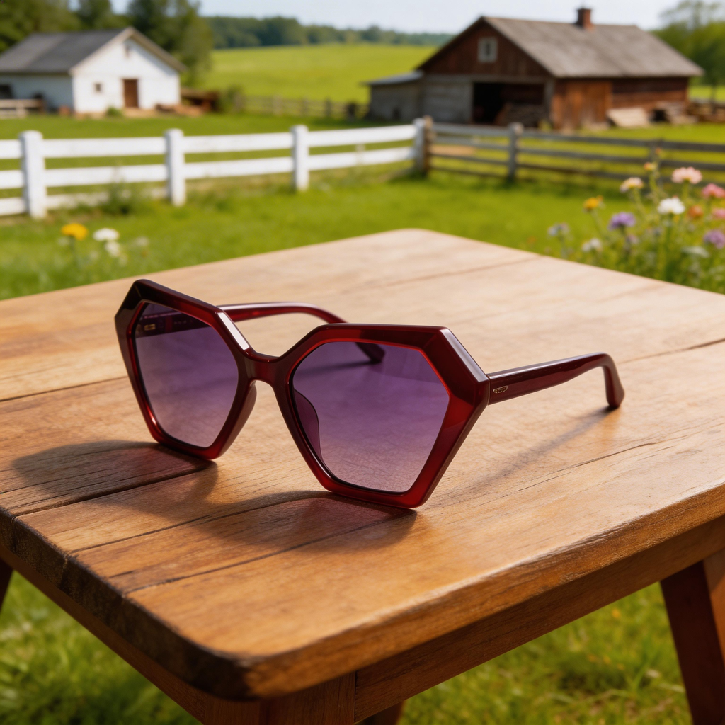 ✨ Bold | Plastic Frame | Fashion-Forward Style | Perfect for Trendsetters | Stunning Purple Gradient Lenses