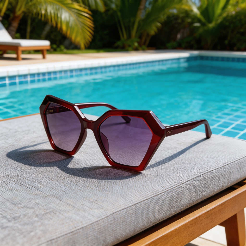✨ Bold | Plastic Frame | Fashion-Forward Style | Perfect for Trendsetters | Stunning Purple Gradient Lenses