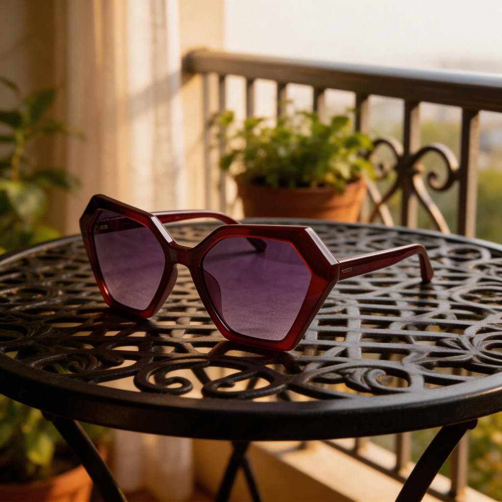 ✨ Bold | Plastic Frame | Fashion-Forward Style | Perfect for Trendsetters | Stunning Purple Gradient Lenses