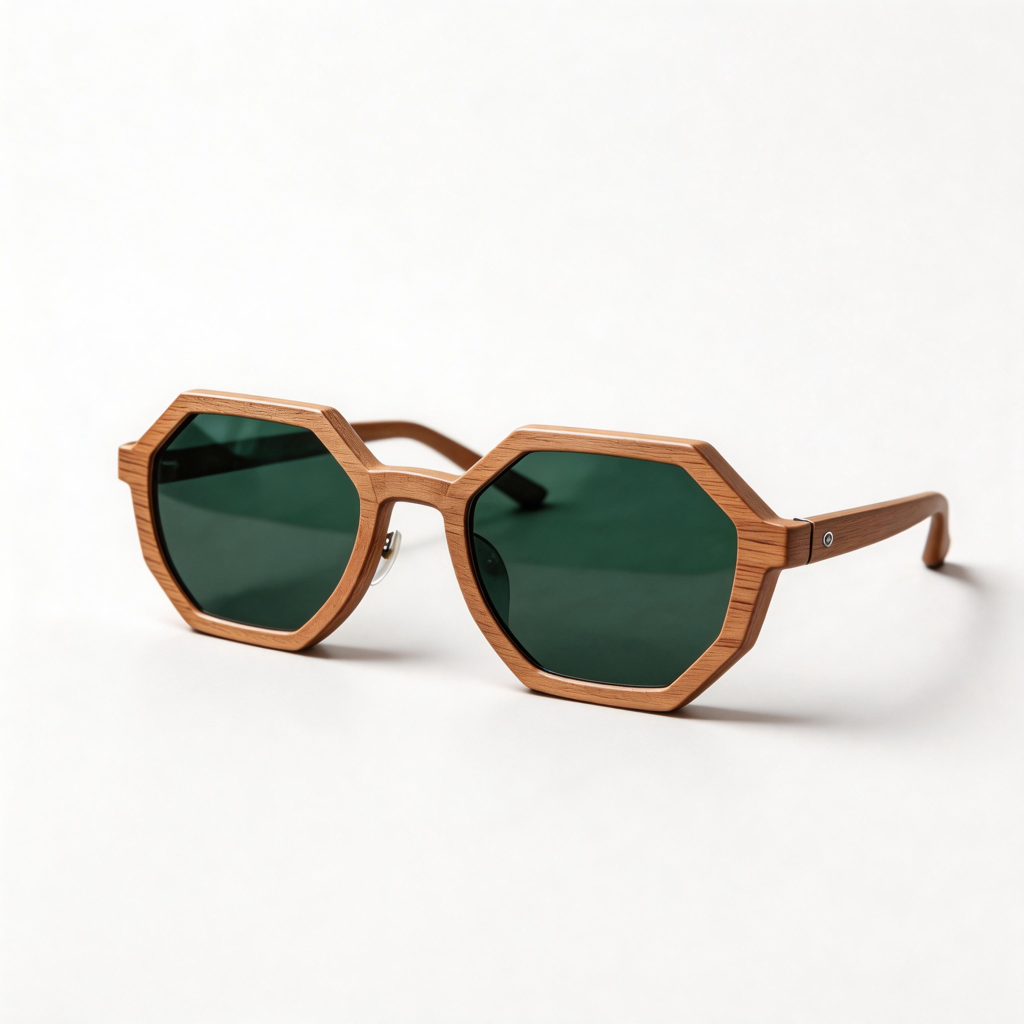✨ Stylish | Wooden Frame | Eco-Friendly Fashion | Ideal for Nature Lovers | Bold Green Lenses