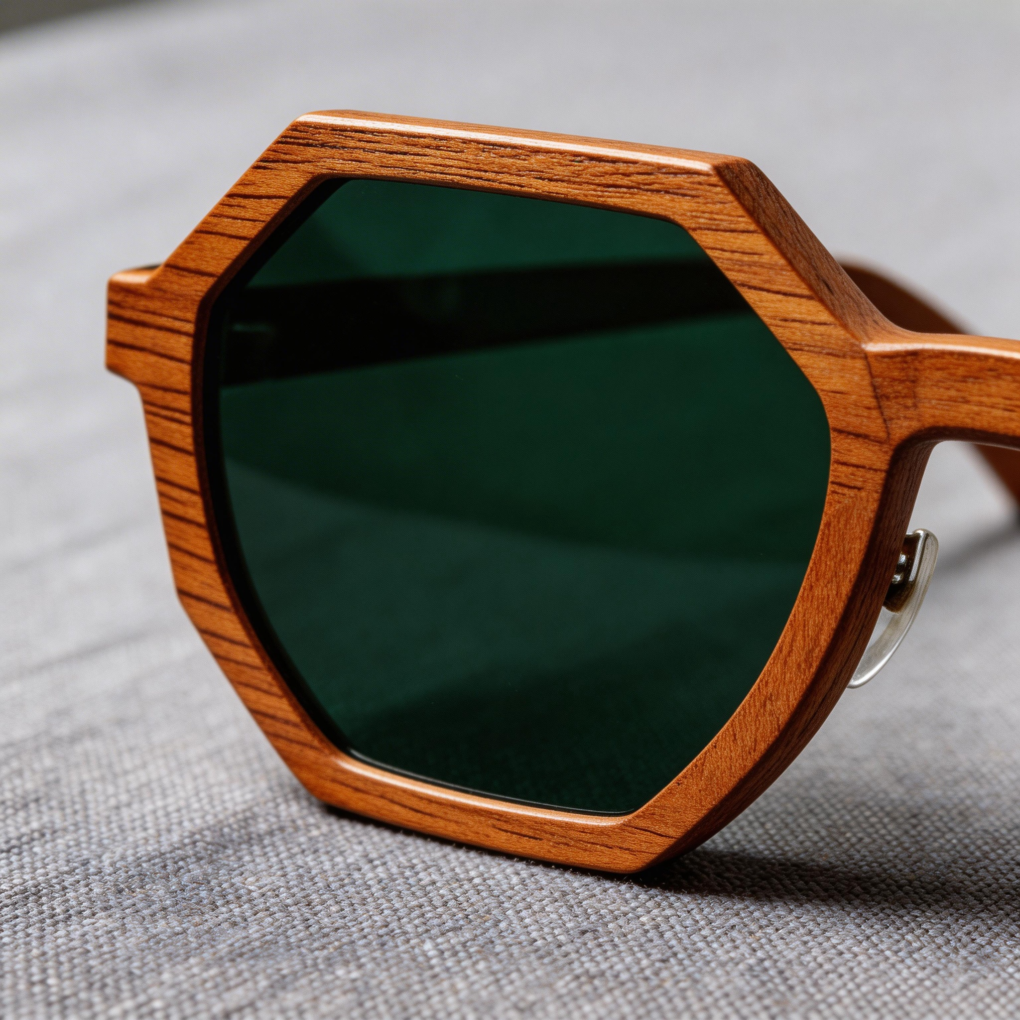 ✨ Stylish | Wooden Frame | Eco-Friendly Fashion | Ideal for Nature Lovers | Bold Green Lenses