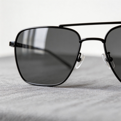 ✨ Sleek | Metal Frame | Urban Casual Style | Ideal for Trendsetters | Classic Grey Lenses