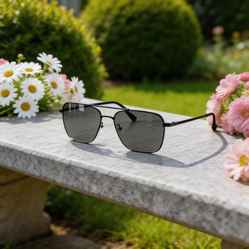 ✨ Sleek | Metal Frame | Urban Casual Style | Ideal for Trendsetters | Classic Grey Lenses