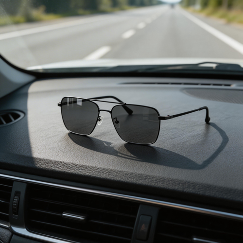 ✨ Sleek | Metal Frame | Urban Casual Style | Ideal for Trendsetters | Classic Grey Lenses